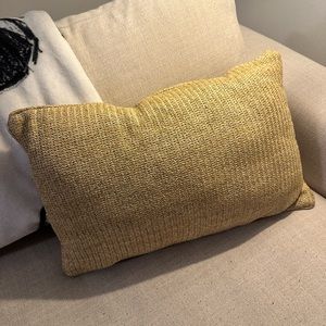 Natural fibers patio pillow